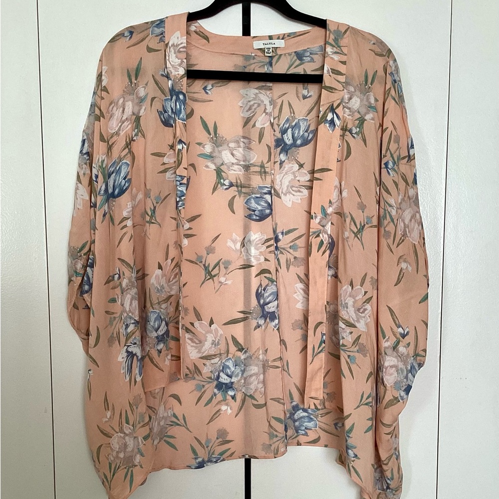 Talula floral short kimono cardigan